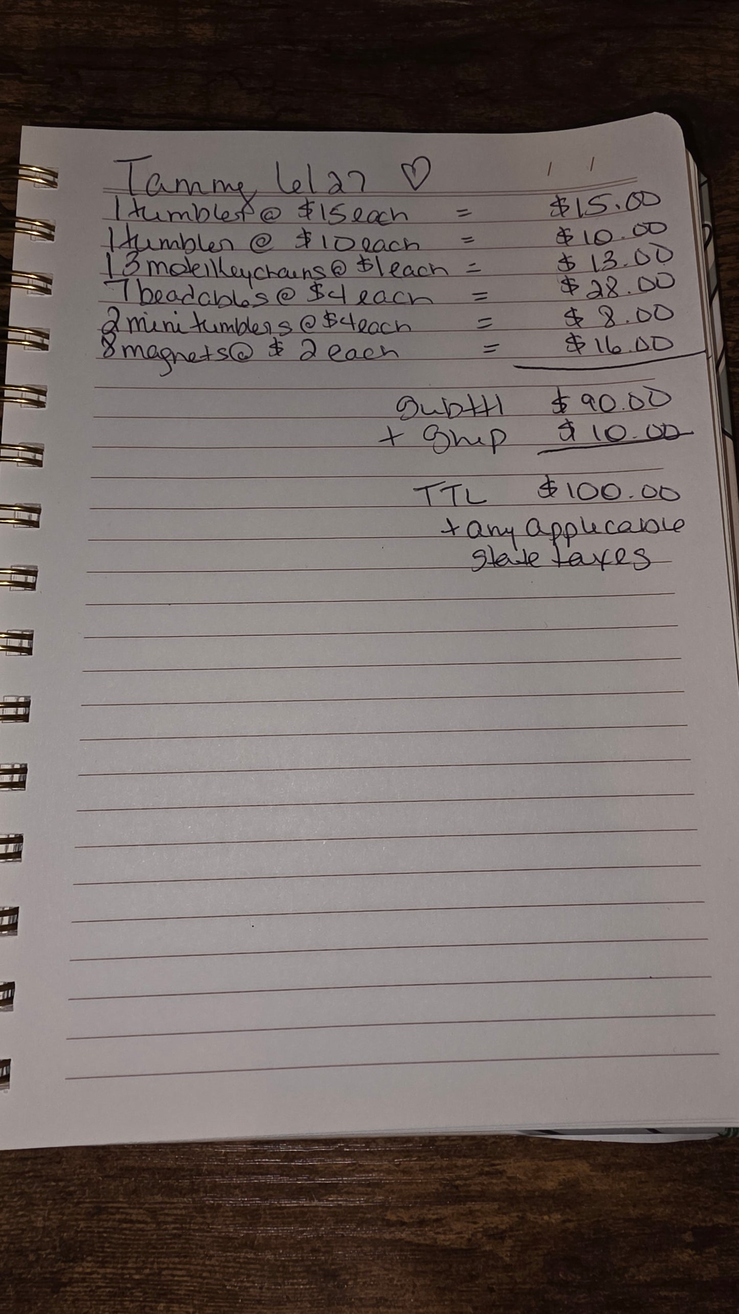 Tammy 6/27 Live Claim