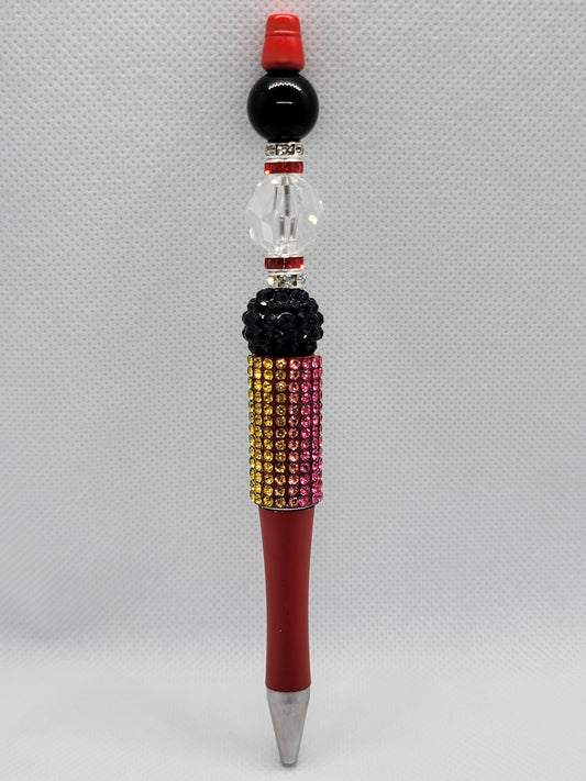 Red Sparkle Beadable Pen
