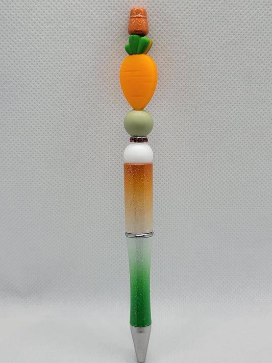 Garden Carrot Beadable Pen