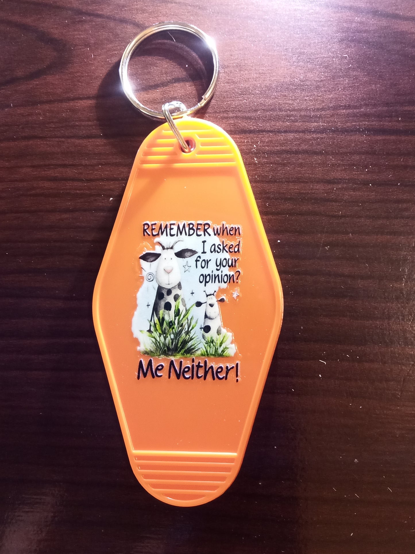 Various Cow Design Motel Keychains - Specify Selection at Order Screen