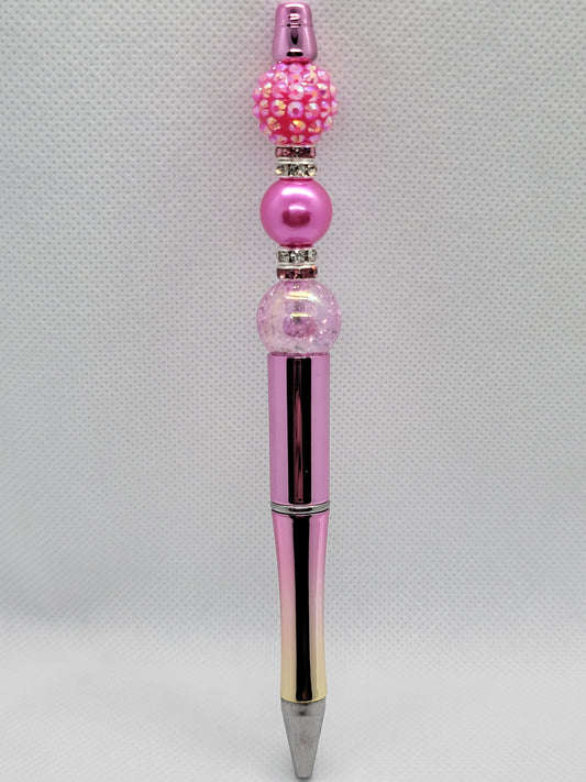 Pink Sparkle Beadable Pen