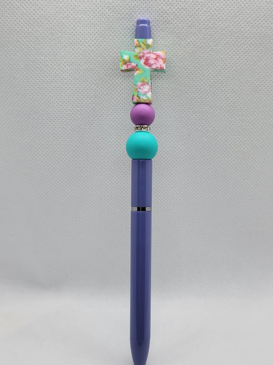 Floral Faith Beadable Pen