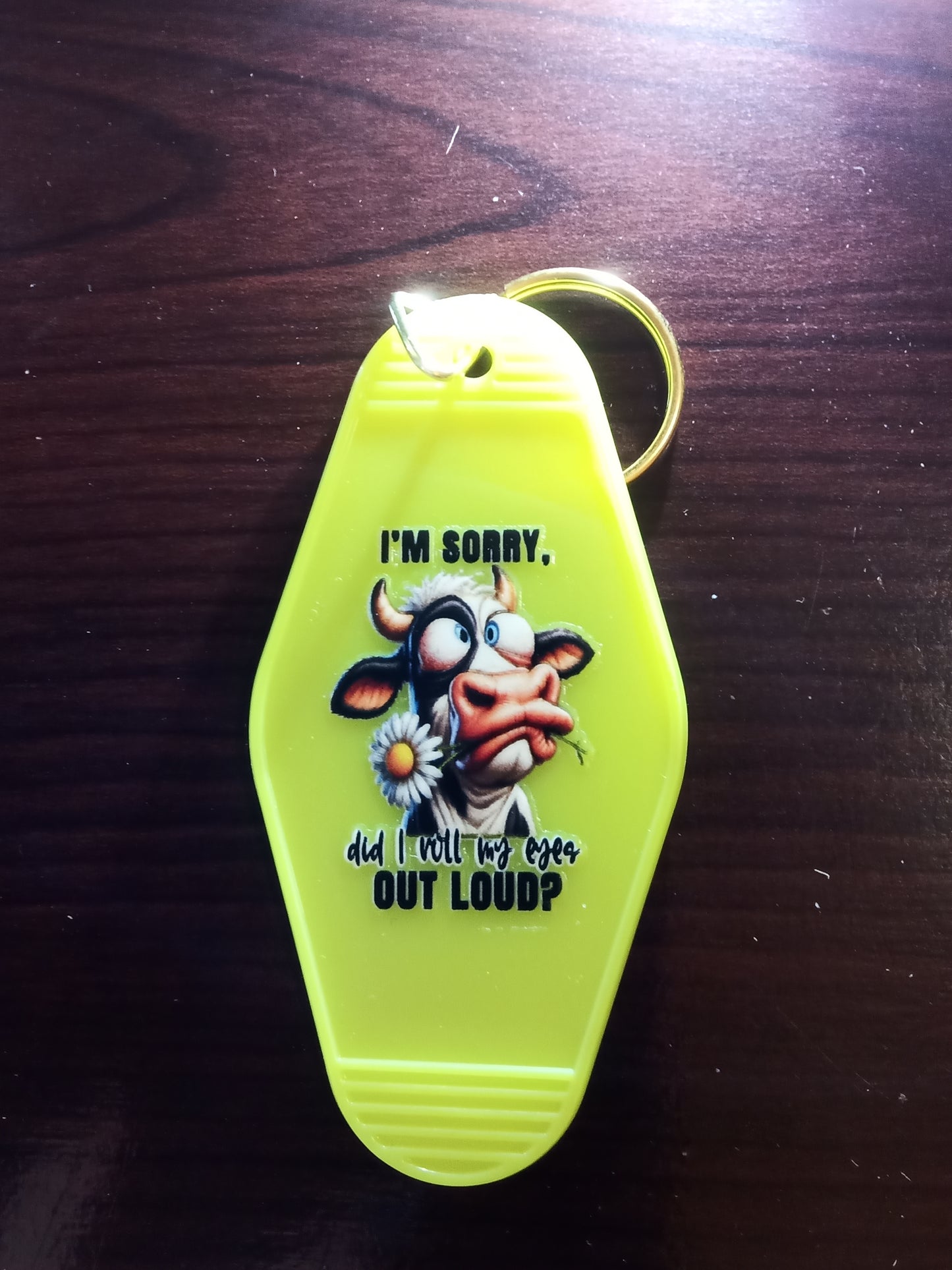 Various Cow Design Motel Keychains - Specify Selection at Order Screen