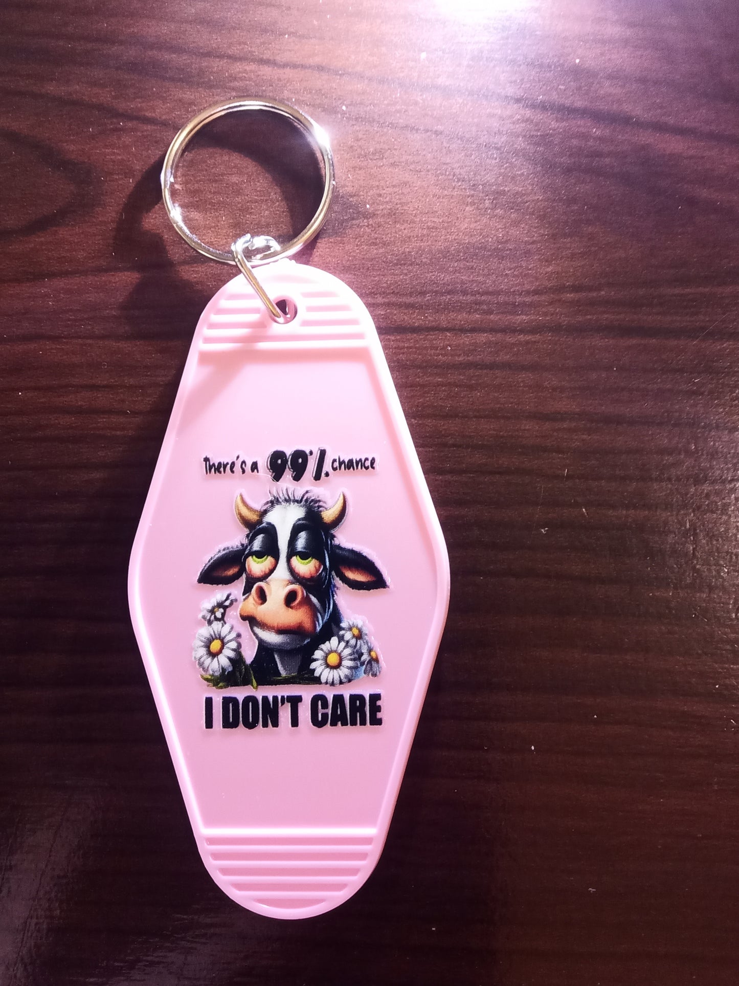 Various Cow Design Motel Keychains - Specify Selection at Order Screen