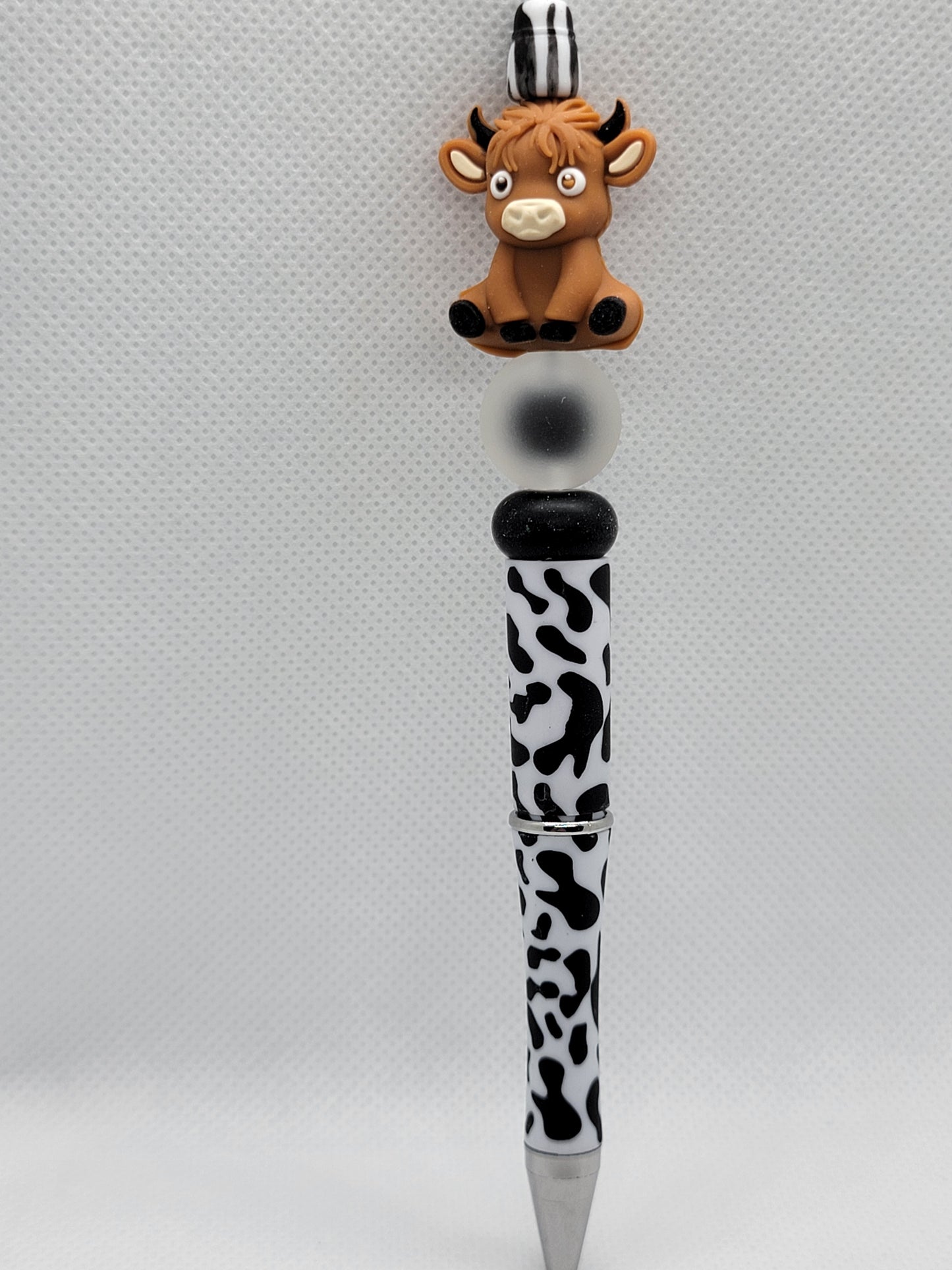Adorable Cow Beadable Pen