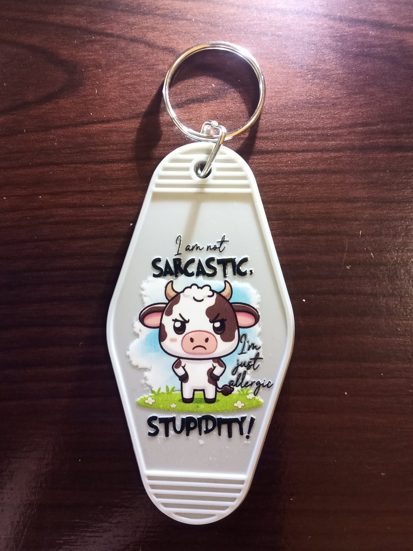 Various Cow Design Motel Keychains - Specify Selection at Order Screen