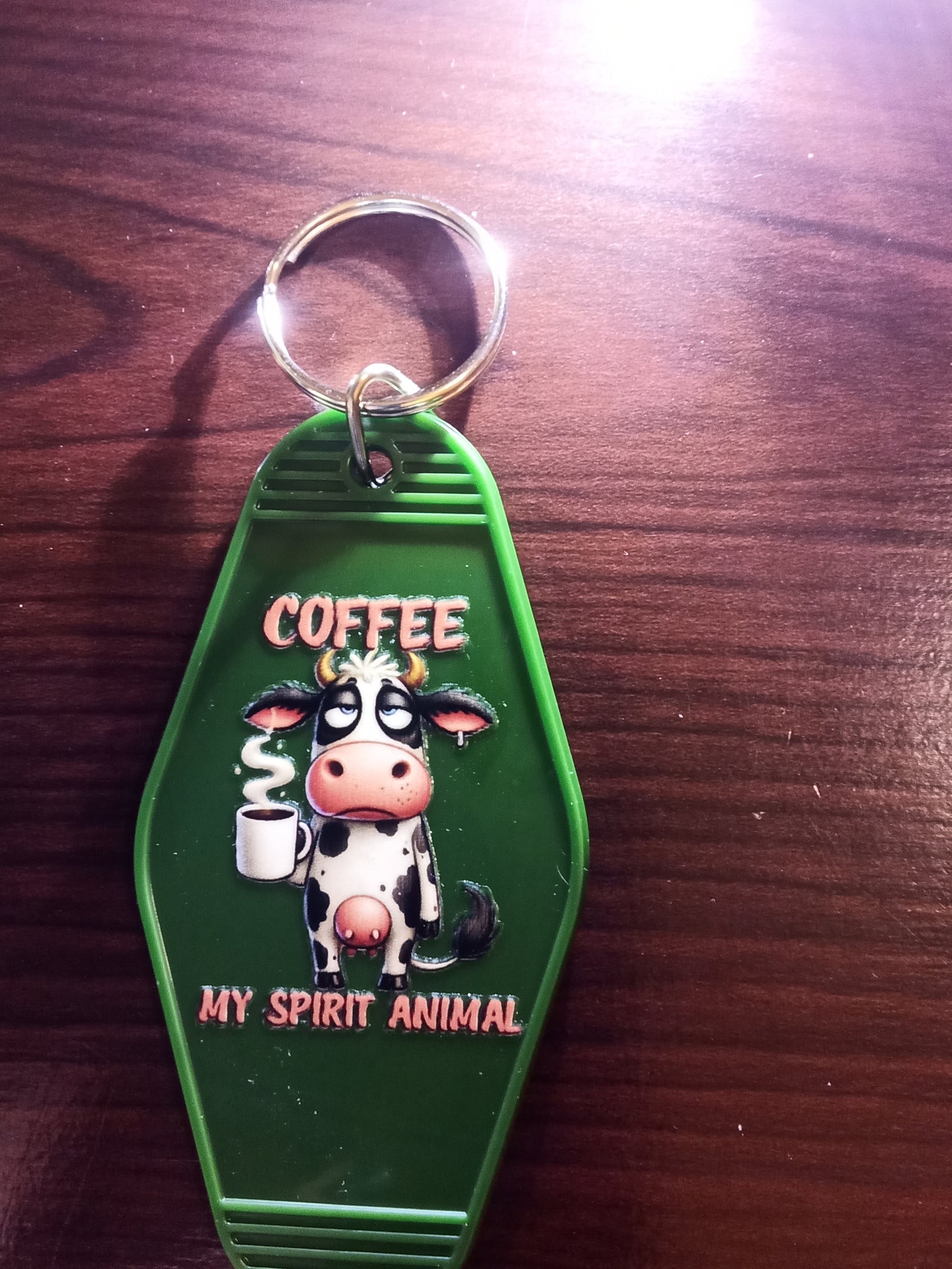 Various Cow Design Motel Keychains - Specify Selection at Order Screen