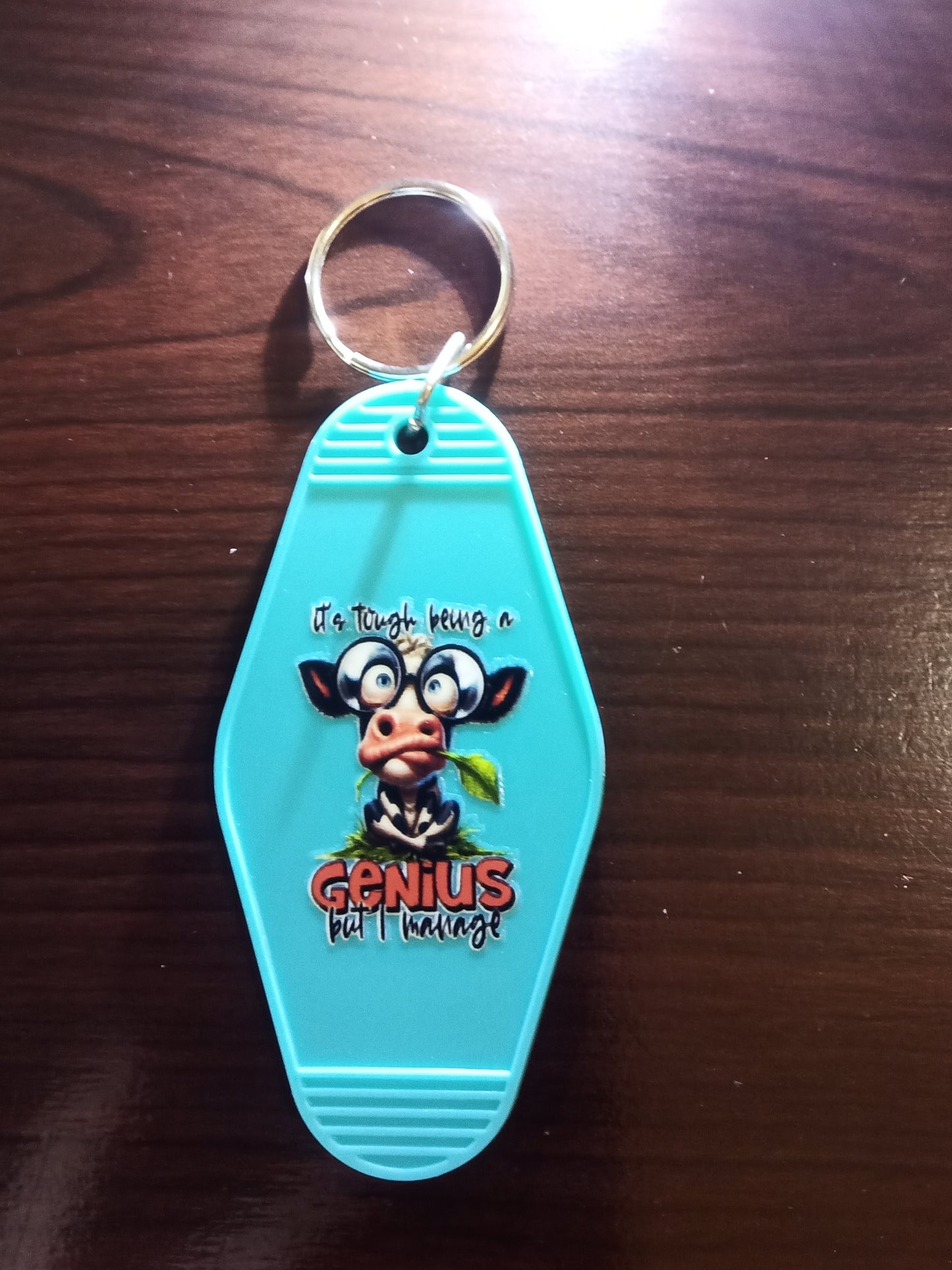 Various Cow Design Motel Keychains - Specify Selection at Order Screen