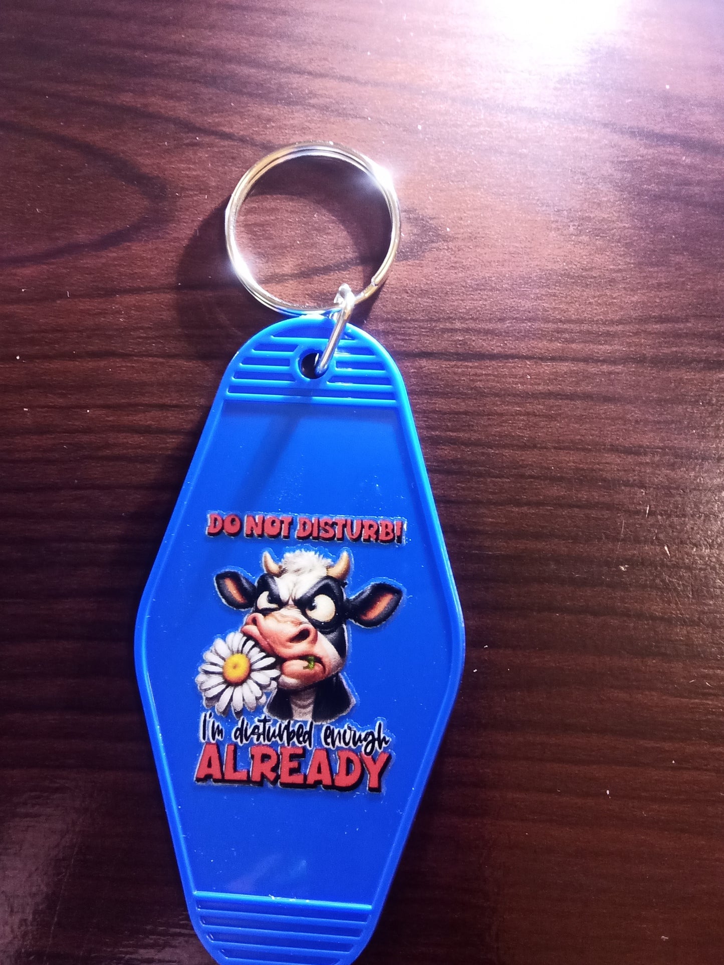 Various Cow Design Motel Keychains - Specify Selection at Order Screen