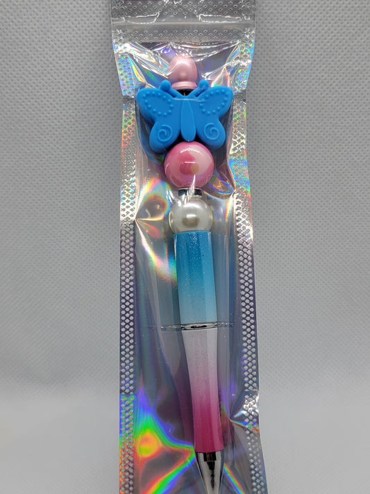 Butterfly Two-Toned Ombre Beadable Pen
