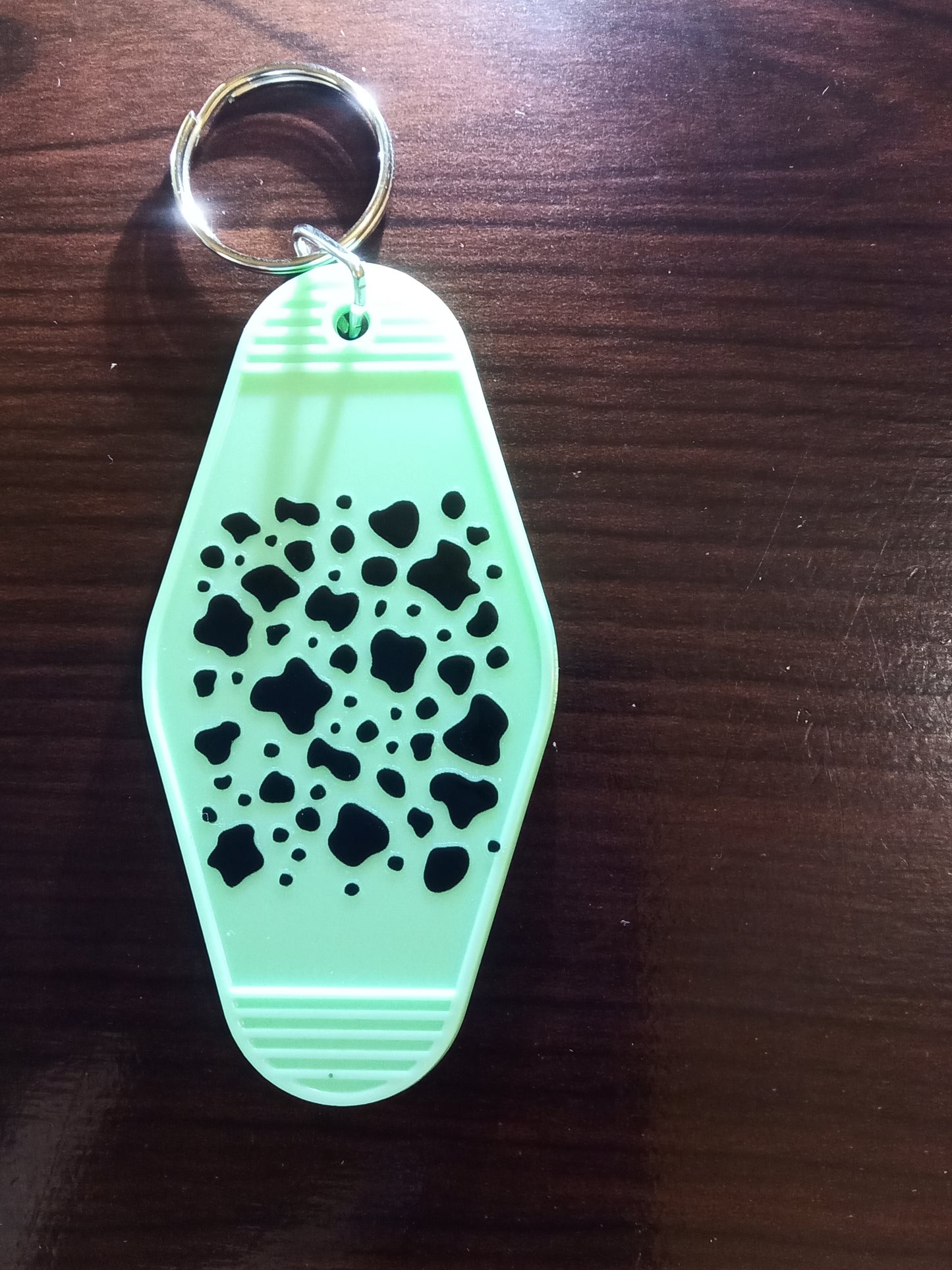 Various Cow Design Motel Keychains - Specify Selection at Order Screen